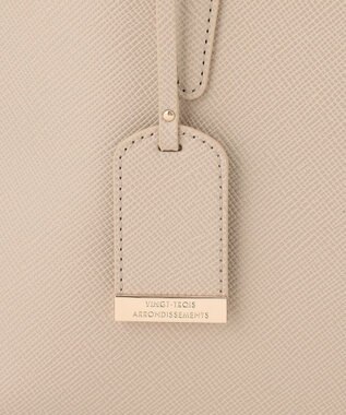 23区 サブバッグ付き 2WAYラウンド トートバッグ ベージュ系