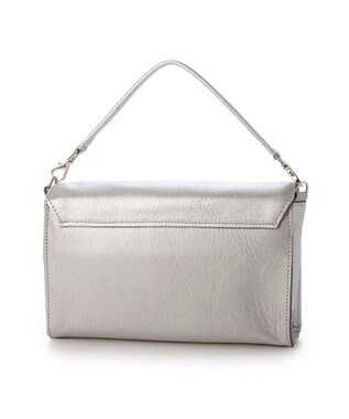 UNBILLION ペルケ perche / 姫路レザーひねりかぶせ2wayショルダーバッグ シルバー