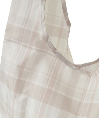 Maison de FLEUR チェックプリントエコバッグ Beige