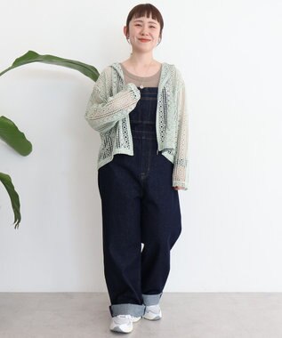 AMERICAN HOLIC 【先行予約】幾何学レースフードシャツ Light Green