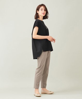 ANY 【ウエストゴム/ストレッチ/UVカット】大人の7daysデイリー パンツ モカ