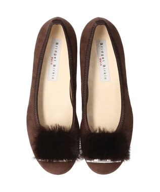 Bridget Birkin 【Bridget Birkin walk】ファービジューウォーキングパンプス ブラウンスウェード