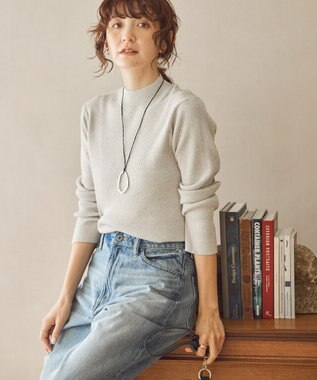 AMERICAN HOLIC ラメ入りリブニットプルオーバー Beige Mixture