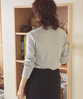 AMERICAN HOLIC ラメ入りリブニットプルオーバー Light Gray Mixture