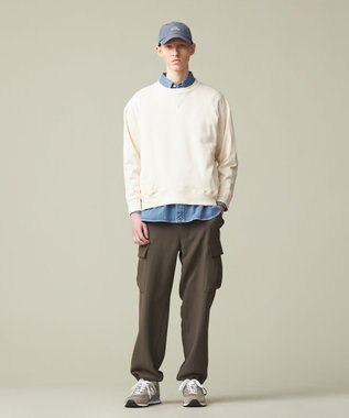 J.PRESS YORK STREET 【UNISEX】裏毛クルーネックトレーナー アイボリー系