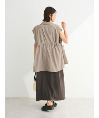 Green Parks ドロストスタンドライトベスト Gray Beige
