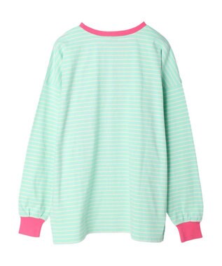 earth music&ecology トリカラーボーダーロンＴＥＥ Mint Green