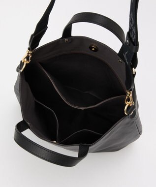 russet ソフトレザー 2WAYトートバッグ(CE-1611) Black