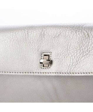 UNBILLION ペルケ perche / 姫路レザーひねりかぶせ2wayショルダーバッグ シルバー