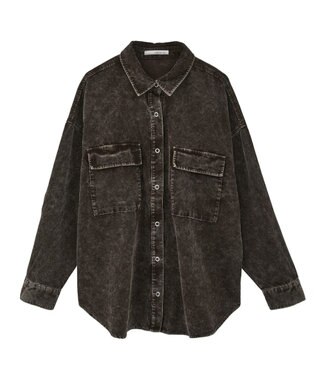 Green Parks ・ＥＬＥＮＣＡＲＥ　ＤＵＥ　ケミカルコーデュロイシャツ Brown