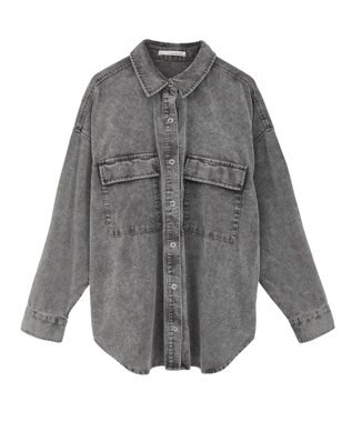 Green Parks ・ＥＬＥＮＣＡＲＥ　ＤＵＥ　ケミカルコーデュロイシャツ Gray