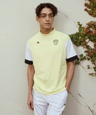 FILA GOLF／marie claire 【Kappa】半袖モックネックシャツ イエロー