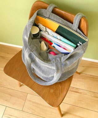 ROOTOTE 1286【A4サイズ収納】SN.ミディアム.リサイクルコットンH-A 01：グレーミックス