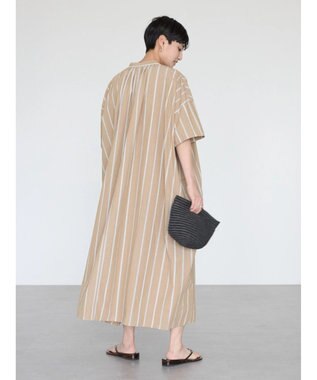 AMERICAN HOLIC イージーケア＋接触冷感丈違い強撚ワッシャーワンピース Stripe Beige