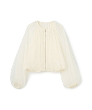 GRACE CONTINENTAL ギャザーチュールブルゾン キナリ