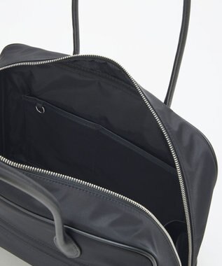 TOPKAPI 【Breath TOPKAPI】PRIM プリム ナイロン ラウンドスクエア ボストン トートバッグ チャーム付き　A4 / 軽量 ブラック