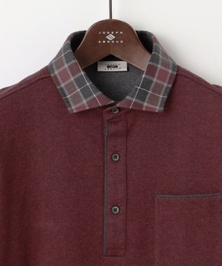 JOSEPH ABBOUD 【キングサイズ・微起毛/ジャパンファブリック】ウィンターダディー ポロシャツ ワイン系