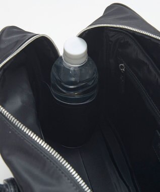 TOPKAPI 【Breath TOPKAPI】PRIM プリム ナイロン ラウンドスクエア ボストン トートバッグ チャーム付き　A4 / 軽量 ブラック