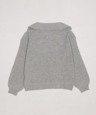 WEGO NEWYORKハーフジップニット 杢グレー