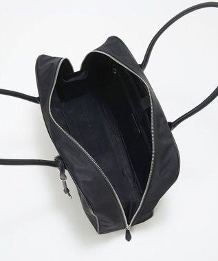 TOPKAPI 【Breath TOPKAPI】PRIM プリム ナイロン ラウンドスクエア ボストン トートバッグ チャーム付き　A4 / 軽量 ブラック