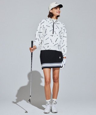 PW CIRCULUS 【 伸縮性あり 】【WOMEN】 LOGO ハーフジッププルオーバー ホワイト系5