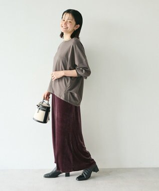 CRAFT STANDARD BOUTIQUE ベロアマーメイドスカート Bordeaux