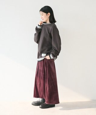 CRAFT STANDARD BOUTIQUE ベロアマーメイドスカート Bordeaux