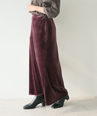 CRAFT STANDARD BOUTIQUE ベロアマーメイドスカート Bordeaux
