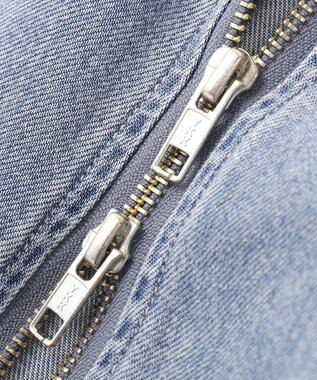 earth music&ecology ダブルジップデニムキャミワンピース Indigo