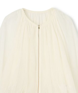 GRACE CONTINENTAL ギャザーチュールブルゾン キナリ