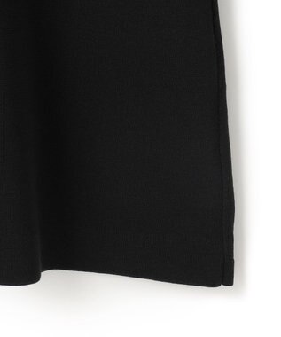 ICB 【洗える】ドライコットンアセテート ニットジャケット ブラック系