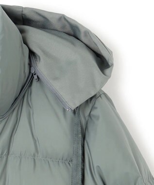 23区 L 【洗える/撥水加工】シレータフタ コンパクト ダウンコート モスグリーン系