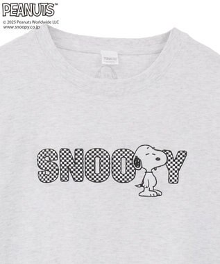 Green Parks ■PEANUTS クロスステッチロンTEE White Mixture