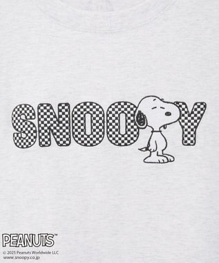 Green Parks ■PEANUTS クロスステッチロンTEE White Mixture