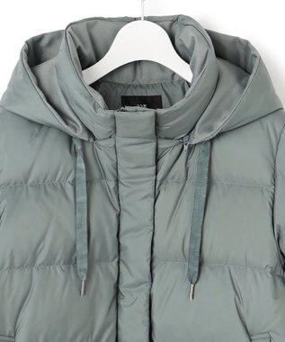 23区 L 【洗える/撥水加工】シレータフタ コンパクト ダウンコート モスグリーン系