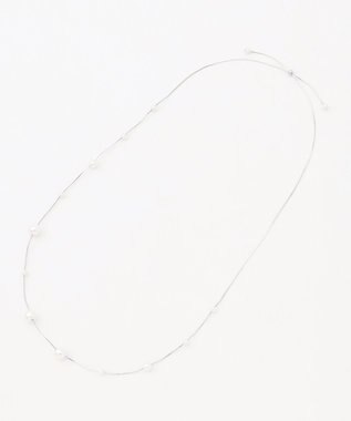 ANY SIS パールステーション ネックレス シルバー