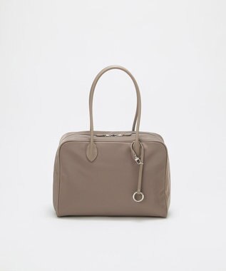 TOPKAPI 【Breath TOPKAPI】PRIM プリム ナイロン ラウンドスクエア ボストン トートバッグ チャーム付き　A4 / 軽量 グレージュ