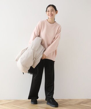 Green Parks リラックスモールニットチュニック Pink