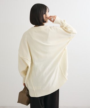Green Parks リラックスモールニットチュニック Off White