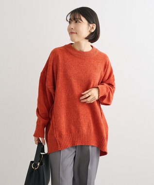 Green Parks リラックスモールニットチュニック Orange