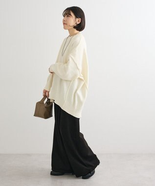 Green Parks リラックスモールニットチュニック Off White