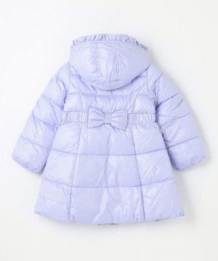 ANY KIDS 【洗濯機OK】中綿 Aライン コート サックスブルー