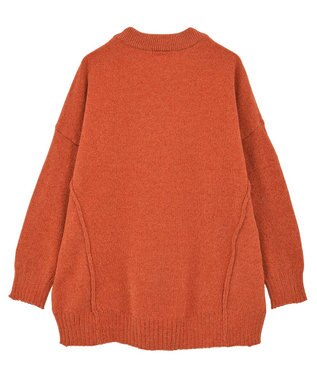 Green Parks リラックスモールニットチュニック Orange