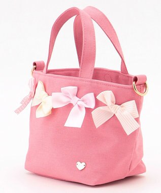 ANY KIDS リボン付き 2WAY バック ピンク