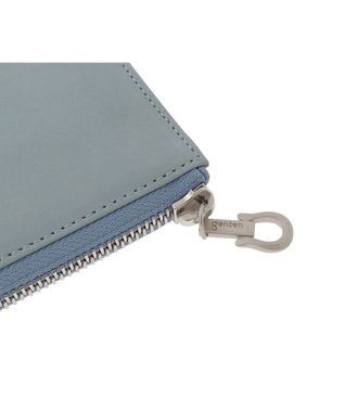 genten 【福財布】アルモニア L字ファスナー長財布 ベビーブルー