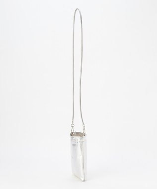 Y'SACCS PVCメタリックショルダーバッグ シルバー