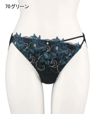 San-ai Resort（三愛水着楽園） エレガントコレクション2311バックレースショーツ【LLサイズ】【northerly】 グリーン
