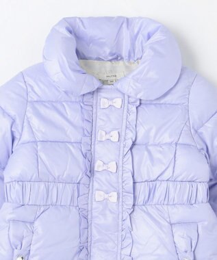 ANY KIDS 【洗濯機OK】中綿 Aライン コート サックスブルー