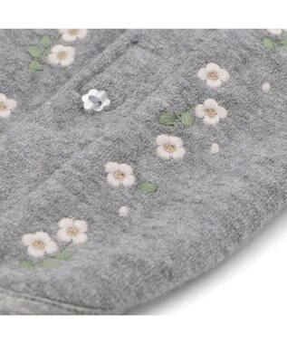 PET PARADISE ペットパラダイス お花刺繍 ベスト 小型犬 ライトグレー