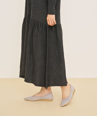 steppi 【洗える/撥水】グリッター ポインテッド パンプス シルバー ラメ